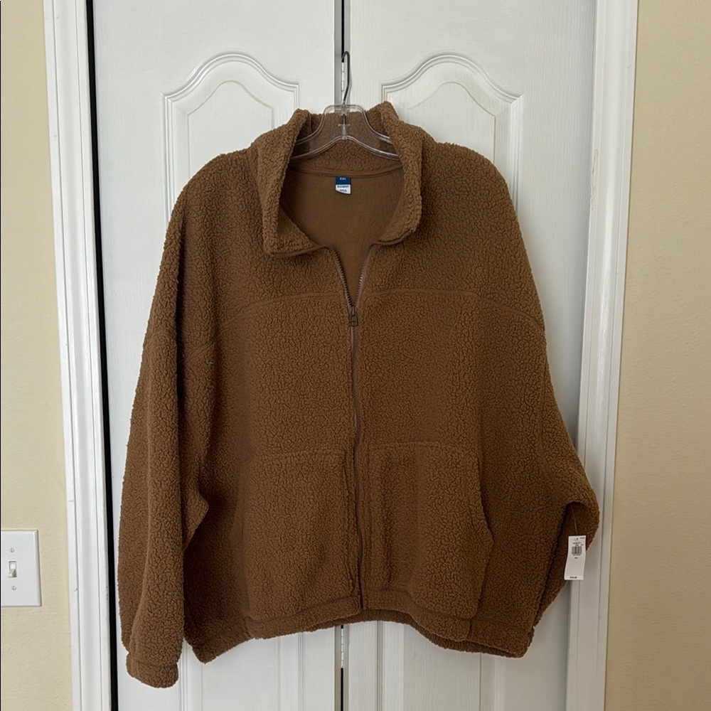 Old Navy Brown Sherpa Jacket